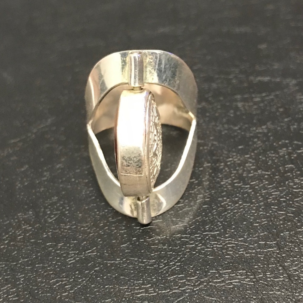 Silver Ring With Reversible Setting - image 4